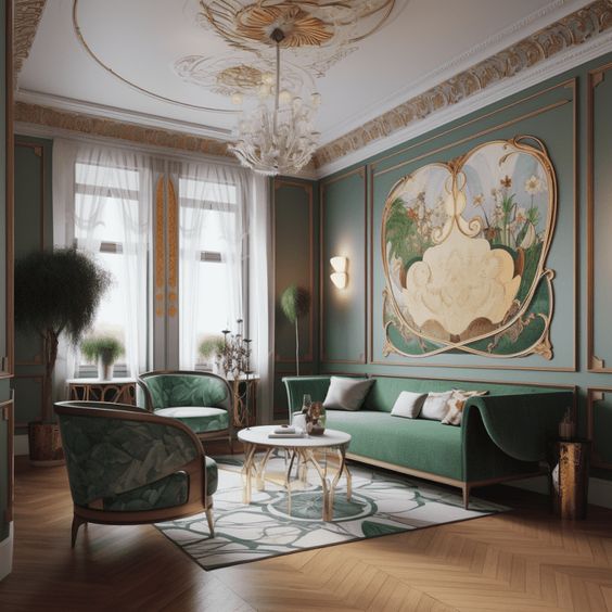 Geschwungene Linien und florale Muster: Die Magie des Art Nouveau